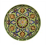 A 19th century German pottery charger,