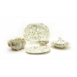 A collection of Victorian pearlware dinner wares,
