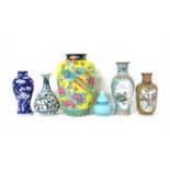 A collection of Chinese vases,