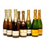 Assorted: Louis Roederer, Bollinger, Billicart-Salmon and Veuve Clicquot, eight bottles in total