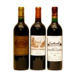 Assorted to include: Château Batailley, Pauillac, 5th growth, 1998 and two others