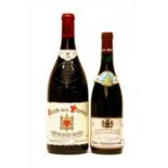 Clos des Papes, 1999, one magnum and Paul Jaboulet Aîné, Hermitage, 1988 one bottle