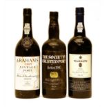 Assorted Port to include: Graham's, 1985, one bottle and two other bottles