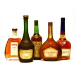 Assorted to include: Clés des Discs, Armagnac, VSOP and four others