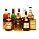 Assorted to include: Ballantine's, Scotch Whisky, one bottle and others, 8.5 bottles in total