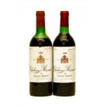 Chateau Musar, Gaston Hochar, 1980, two bottles