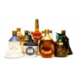 Assorted Spirits to include: QE2 Single Malt Scotch Whisky,, one decanter and nine others