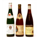 Assorted: Balthasar Ress, 1971; St. Hubertus-Kellerei and another, three bottles in total ;