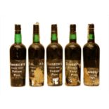 Fonseca, Vintage Port, 1970, five bottles (some label and capsule damage)