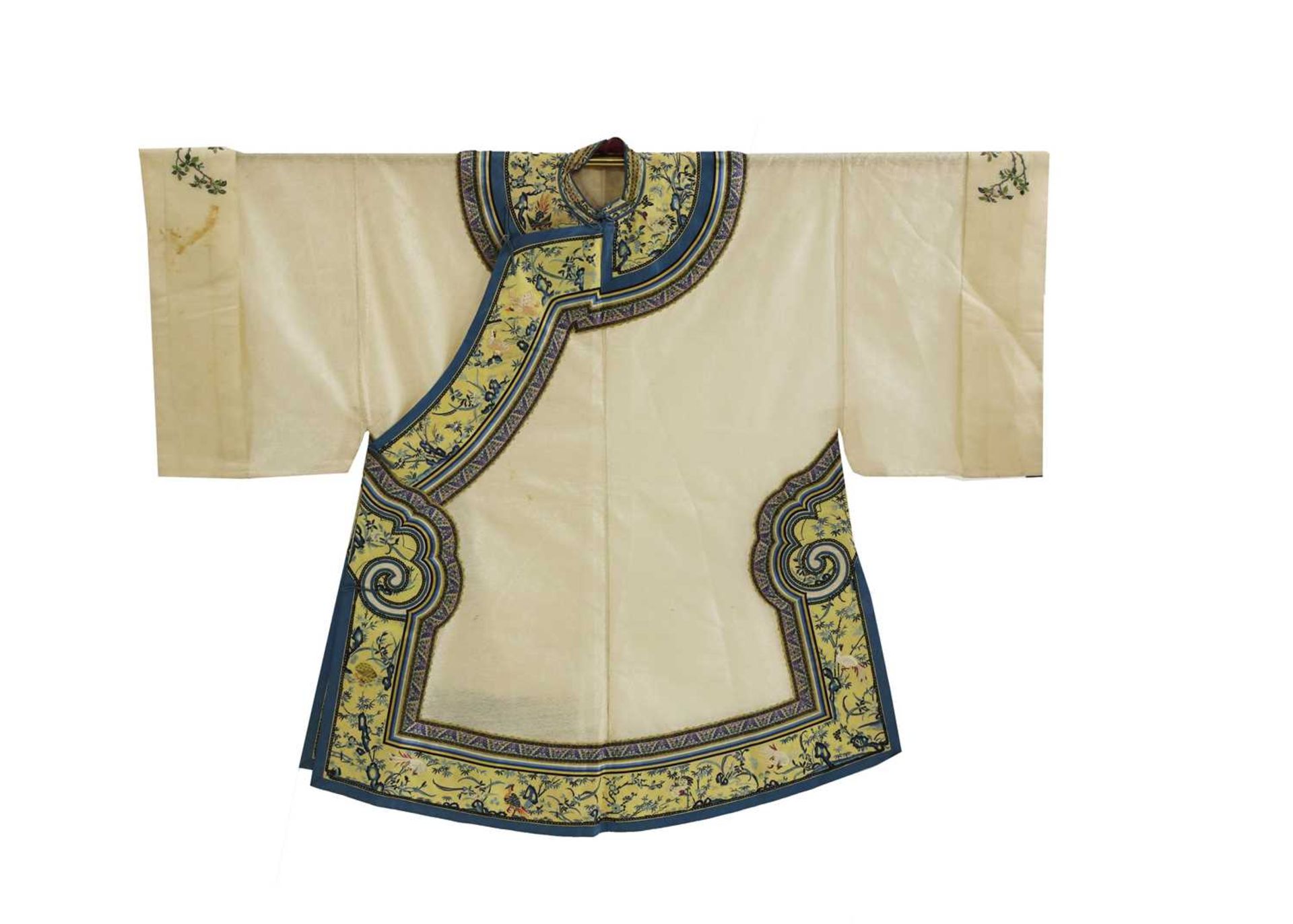 A Chinese embroidered robe,