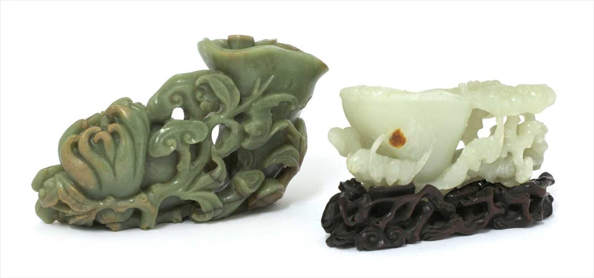 A Chinese jade carving,