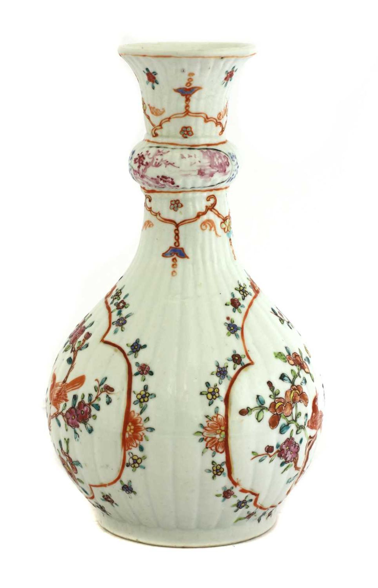 A Chinese famille rose vase, - Image 2 of 2