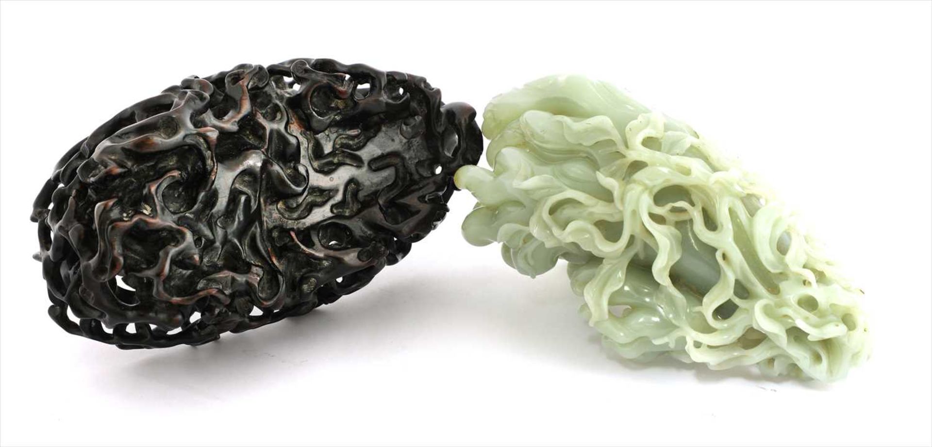 A Chinese jade carving, - Image 3 of 3