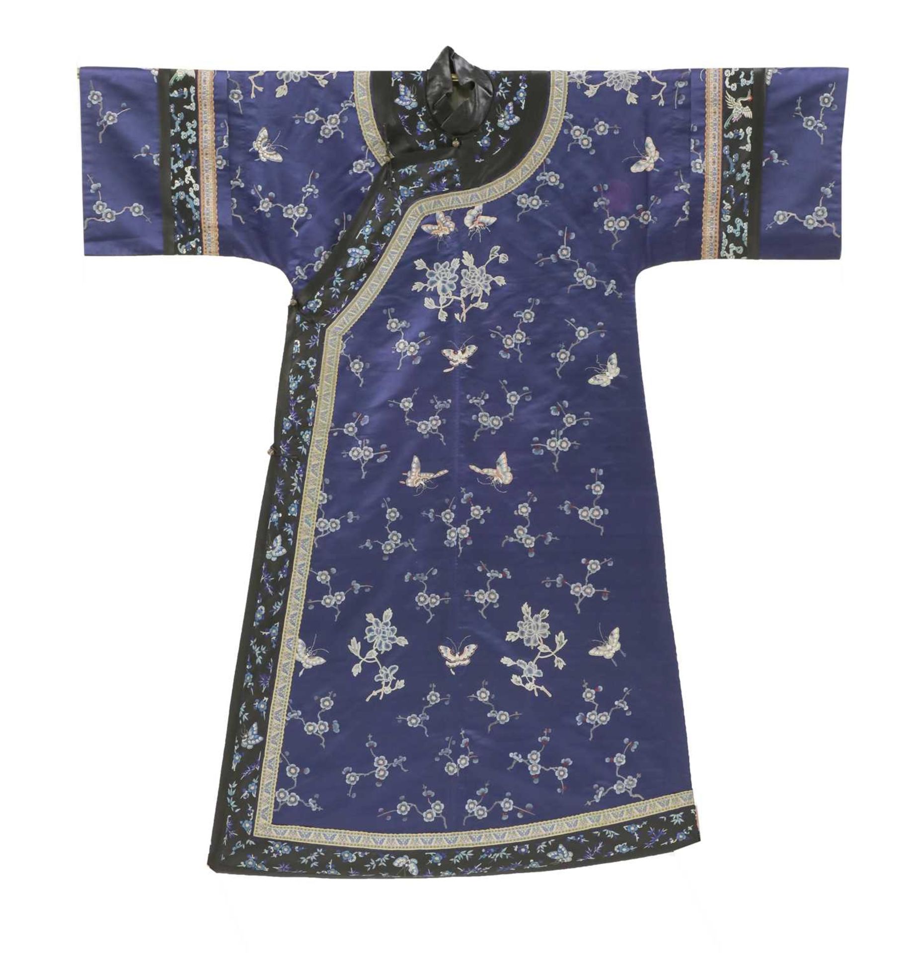 A Chinese embroidered robe,