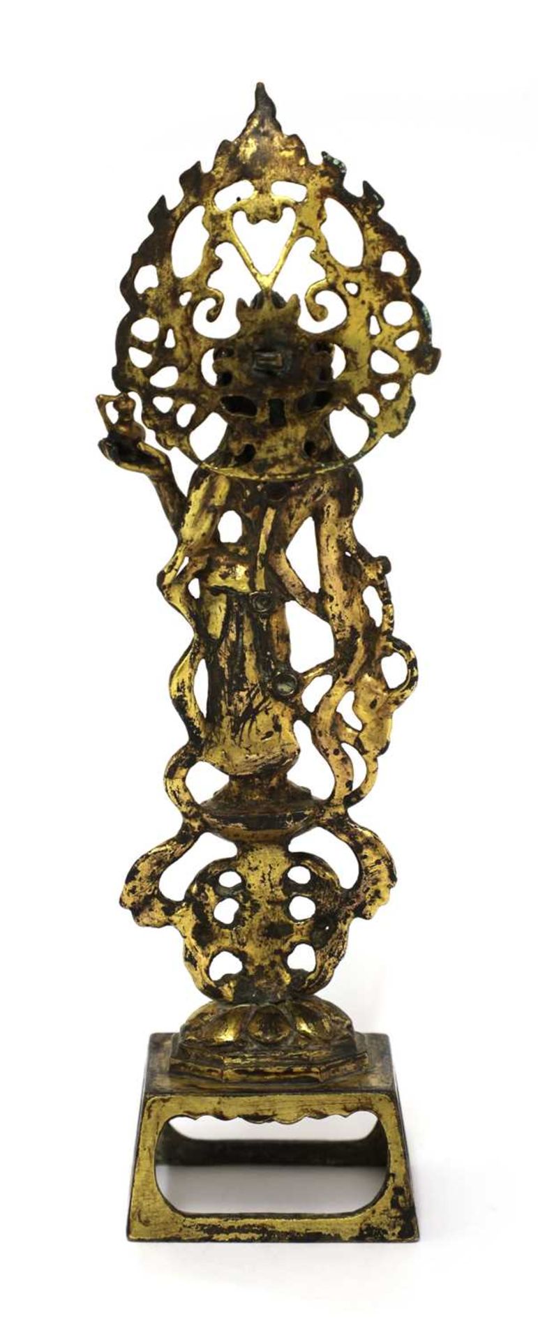 A Chinese gilt bronze bodhisattva, - Image 2 of 2