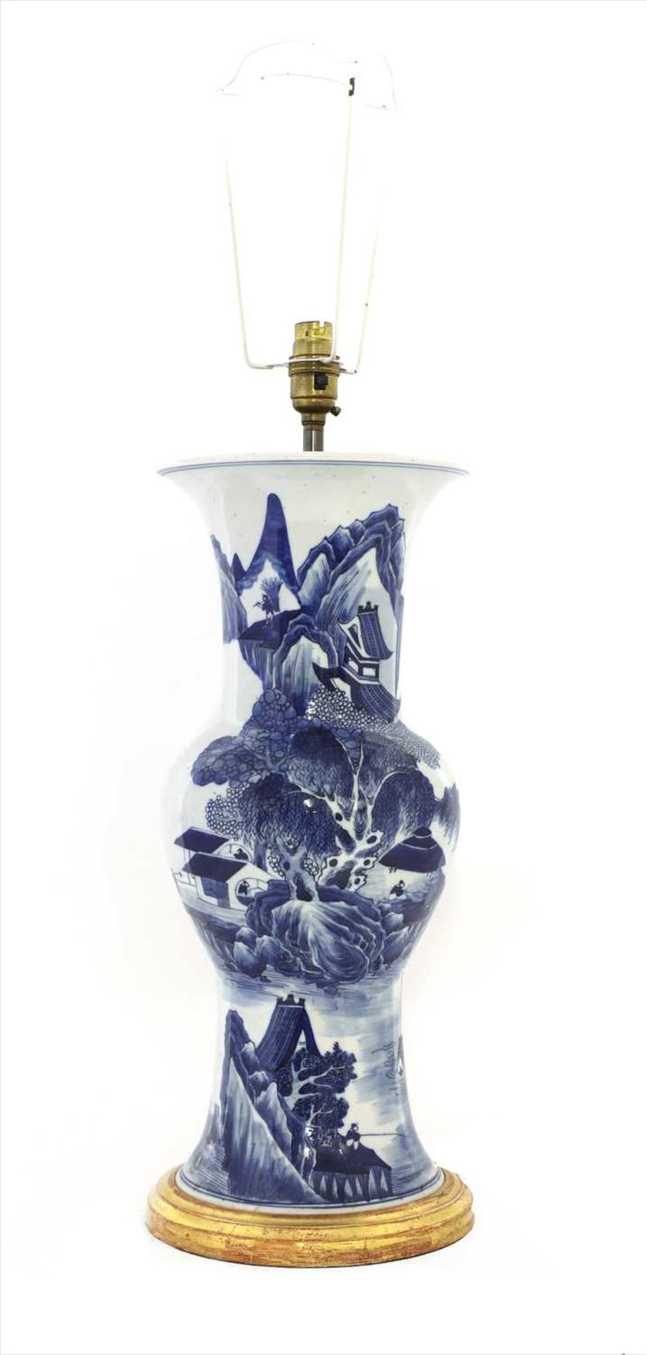 A Chinese blue and white vase, - Image 3 of 3