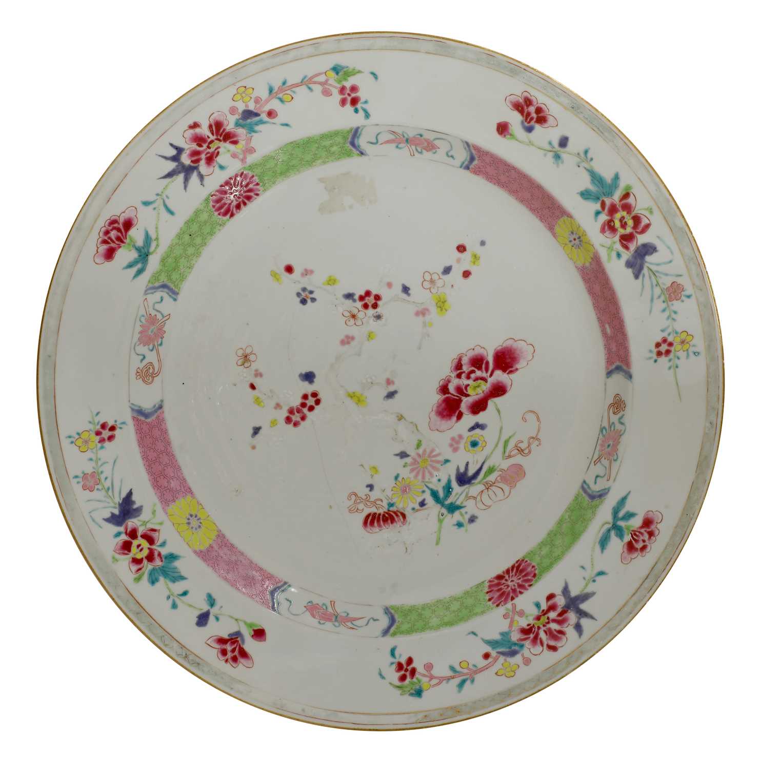 A Chinese famille rose charger,