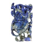 A Chinese lapis lazuli carving,