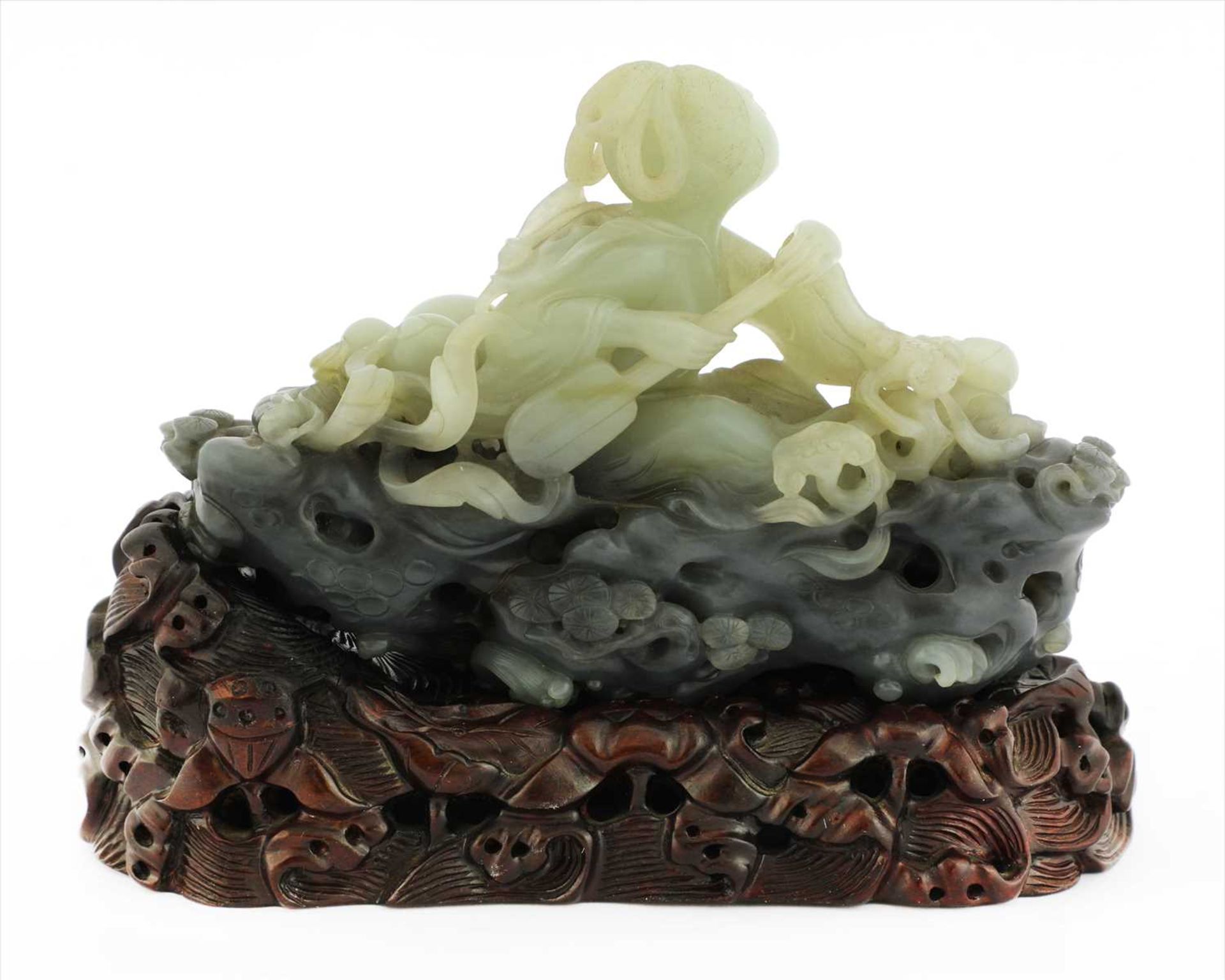 A Chinese jade carving, - Image 2 of 3