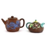 Two Chinese Yixing zisha teapots,