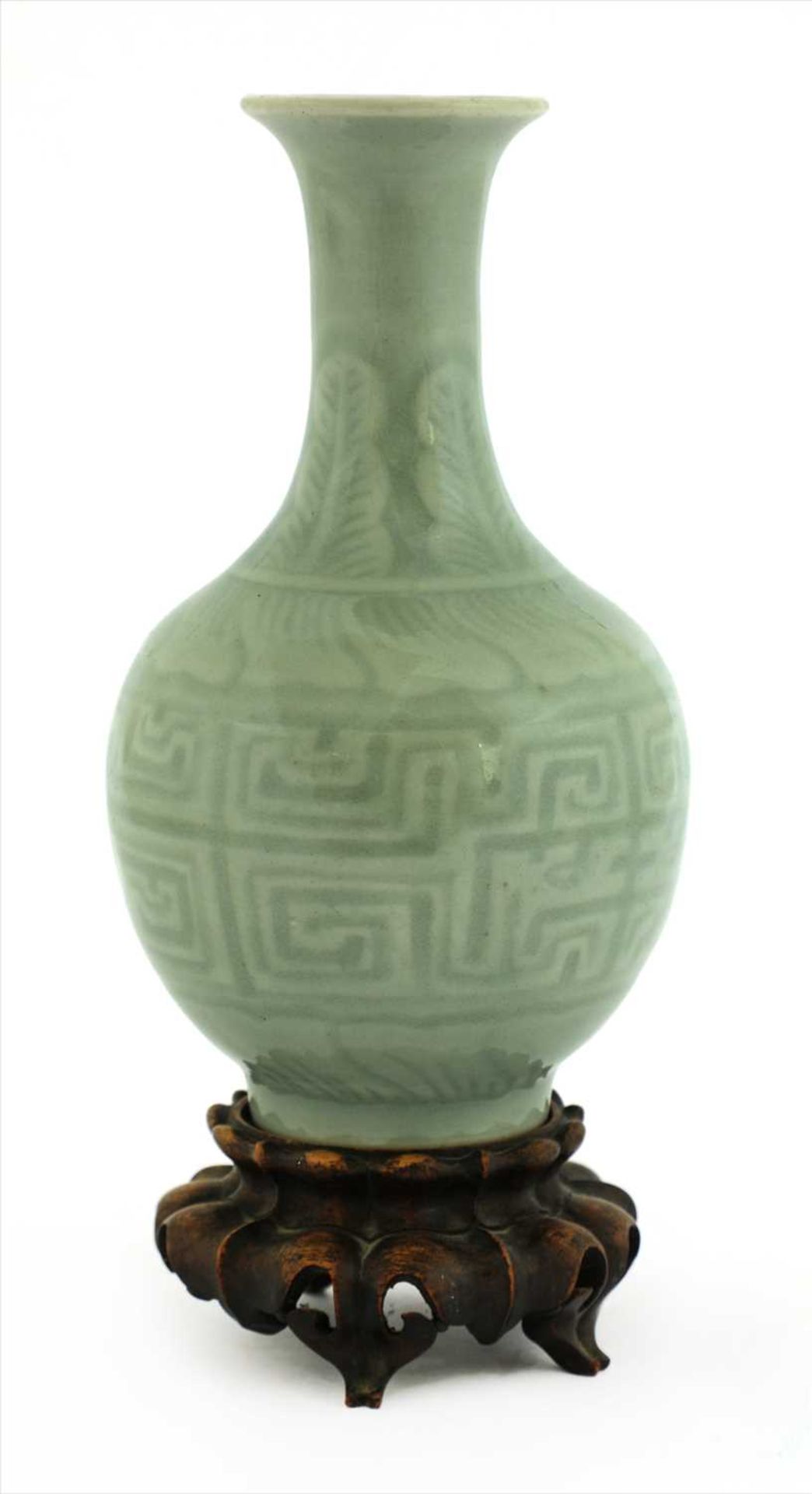 A Chinese celadon vase,