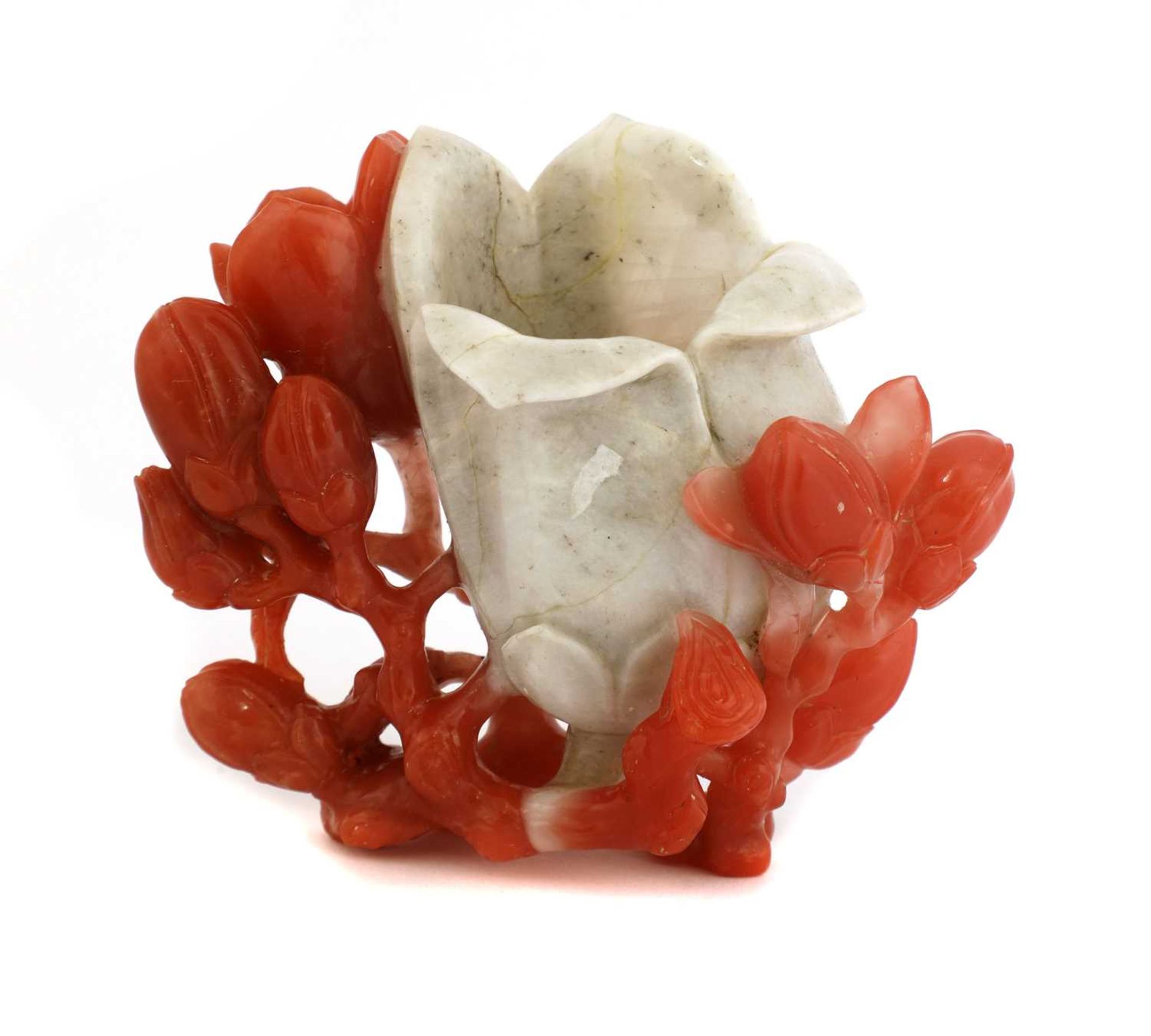A Chinese agate carving,