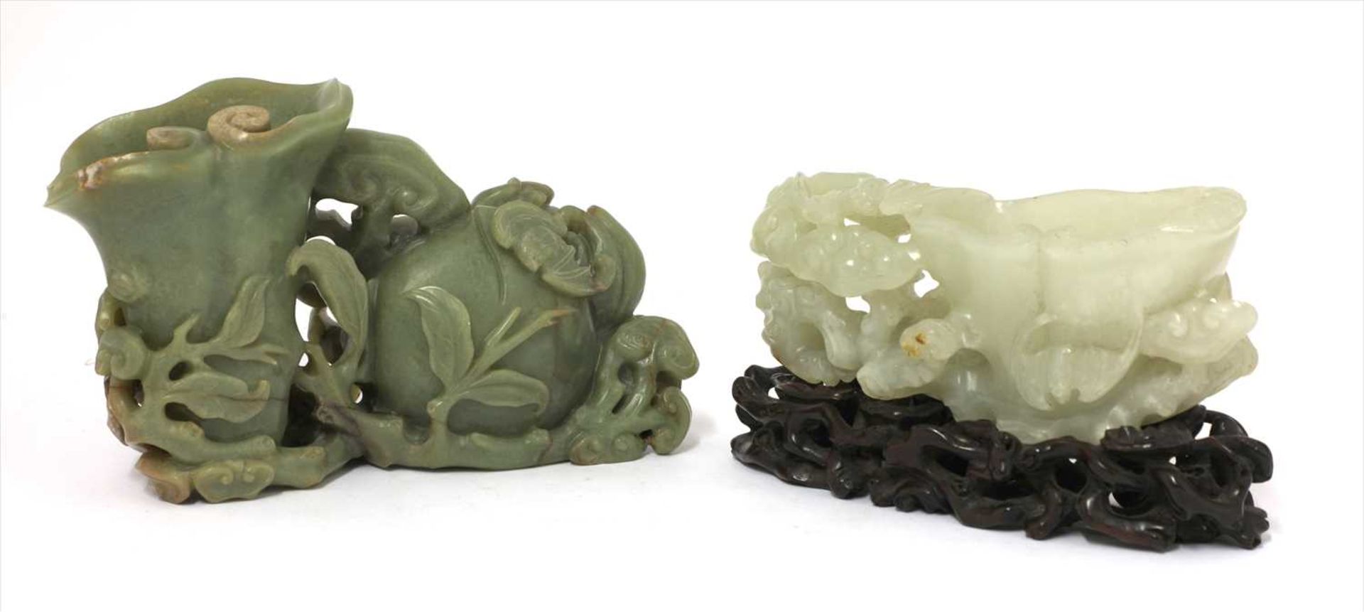 A Chinese jade carving, - Image 2 of 2