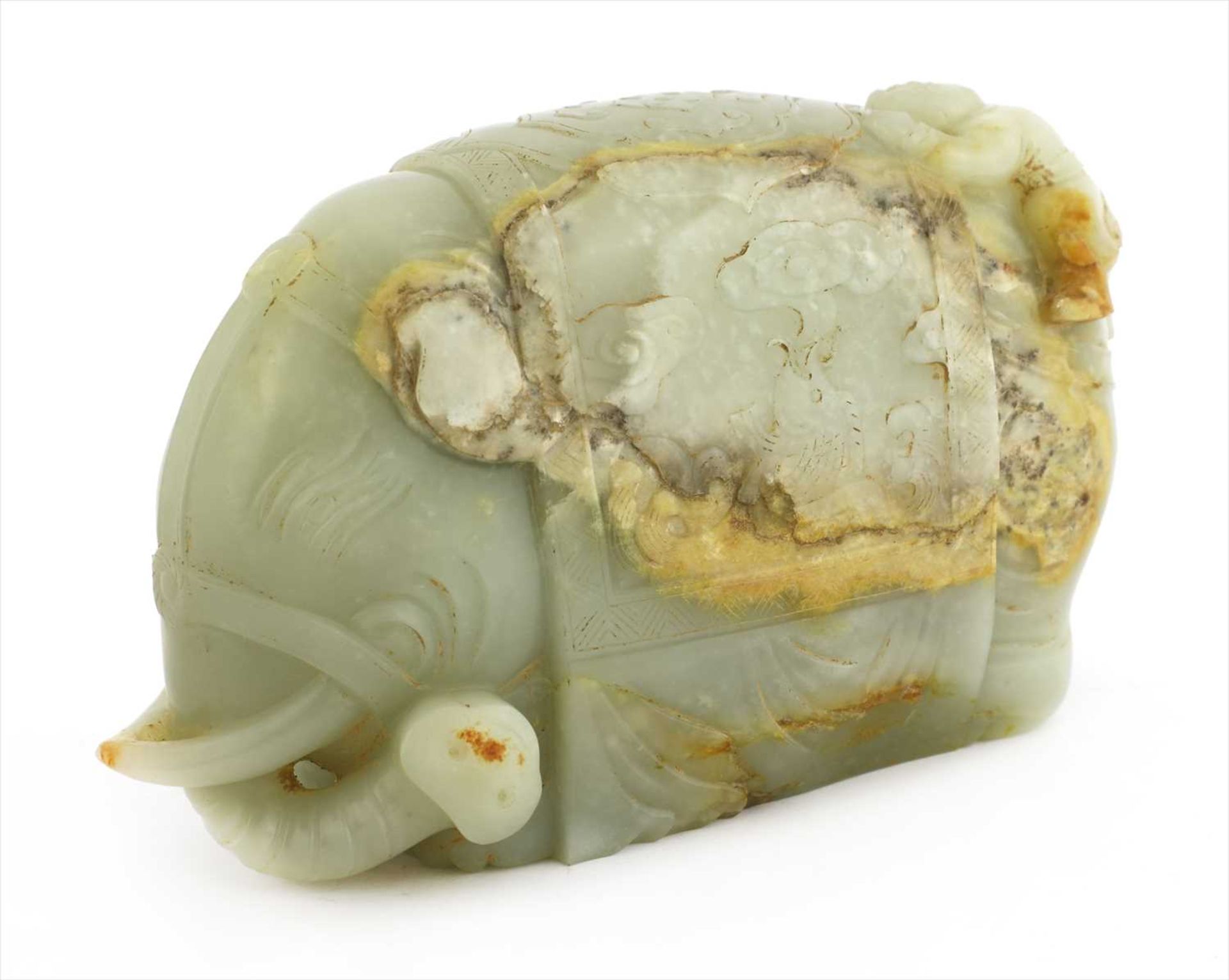 A Chinese jade carving,