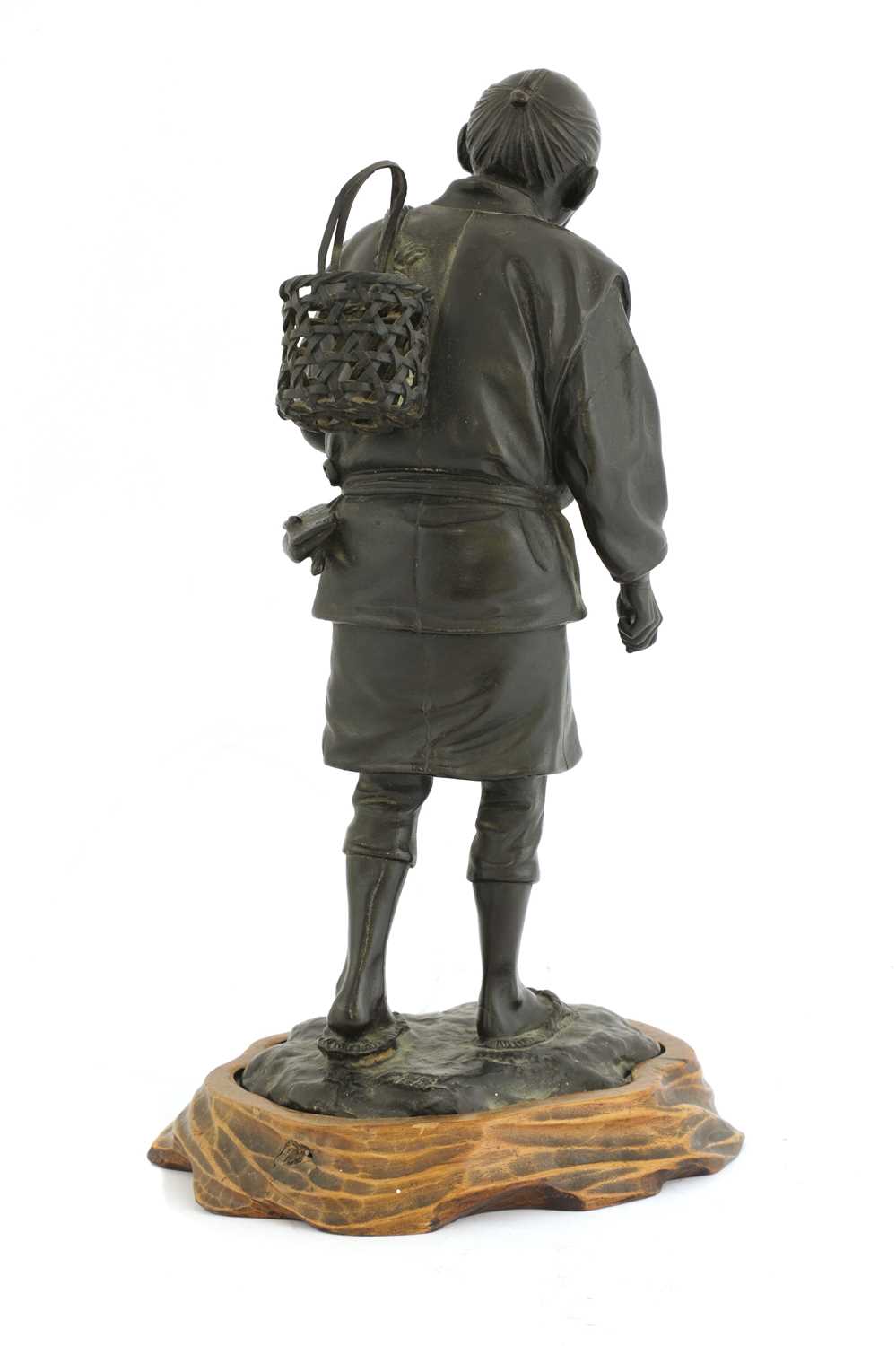 A Japanese bronze figure, - Image 2 of 3