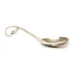 A sterling silver Georg Jensen Blossom spoon