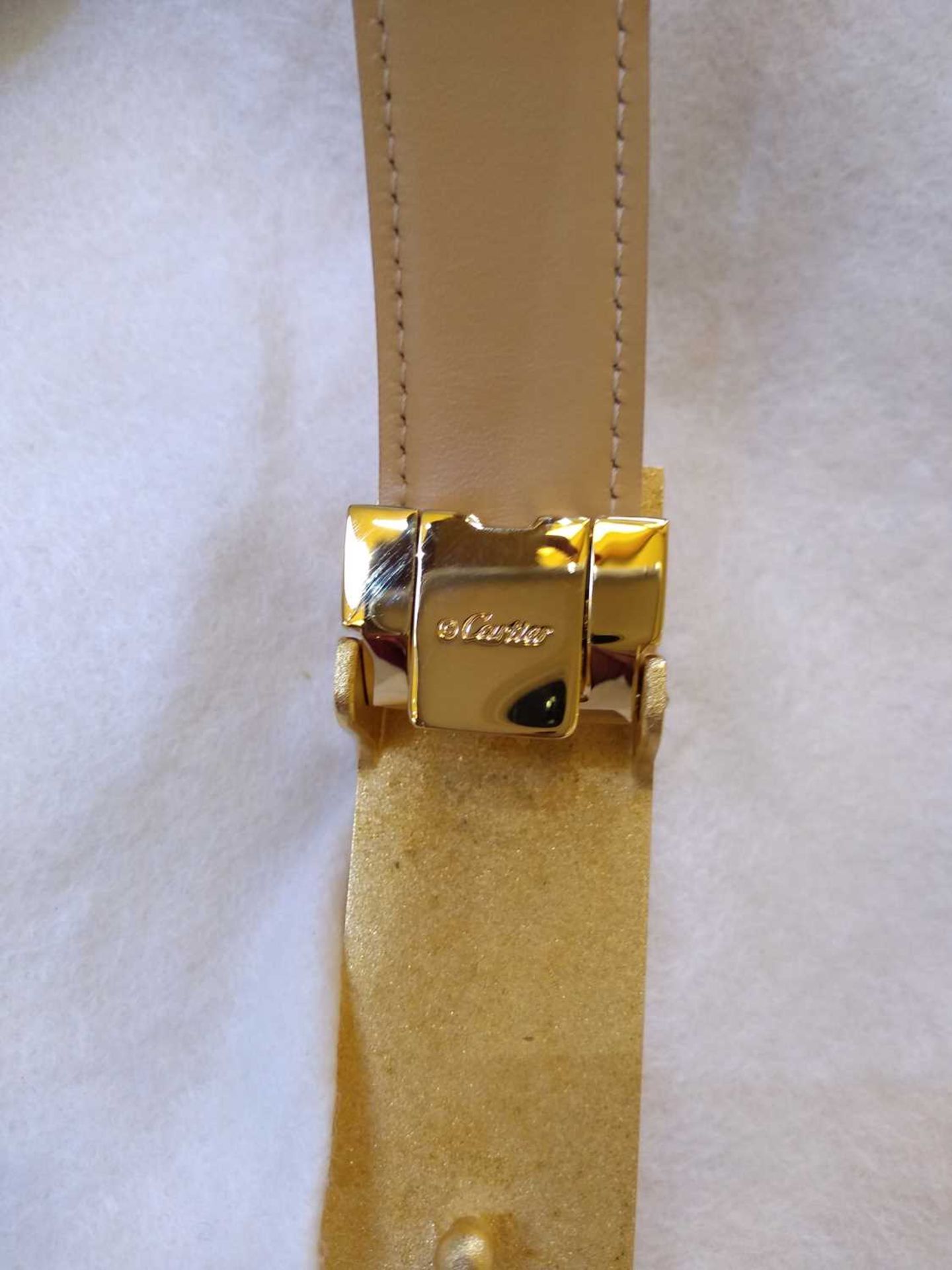 A Cartier beige leather 'Love' belt - Image 4 of 6