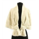 A Christian Dior cream mink fur stole,