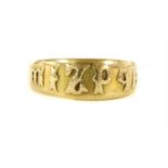 A Victorian gold Mizpah ring,
