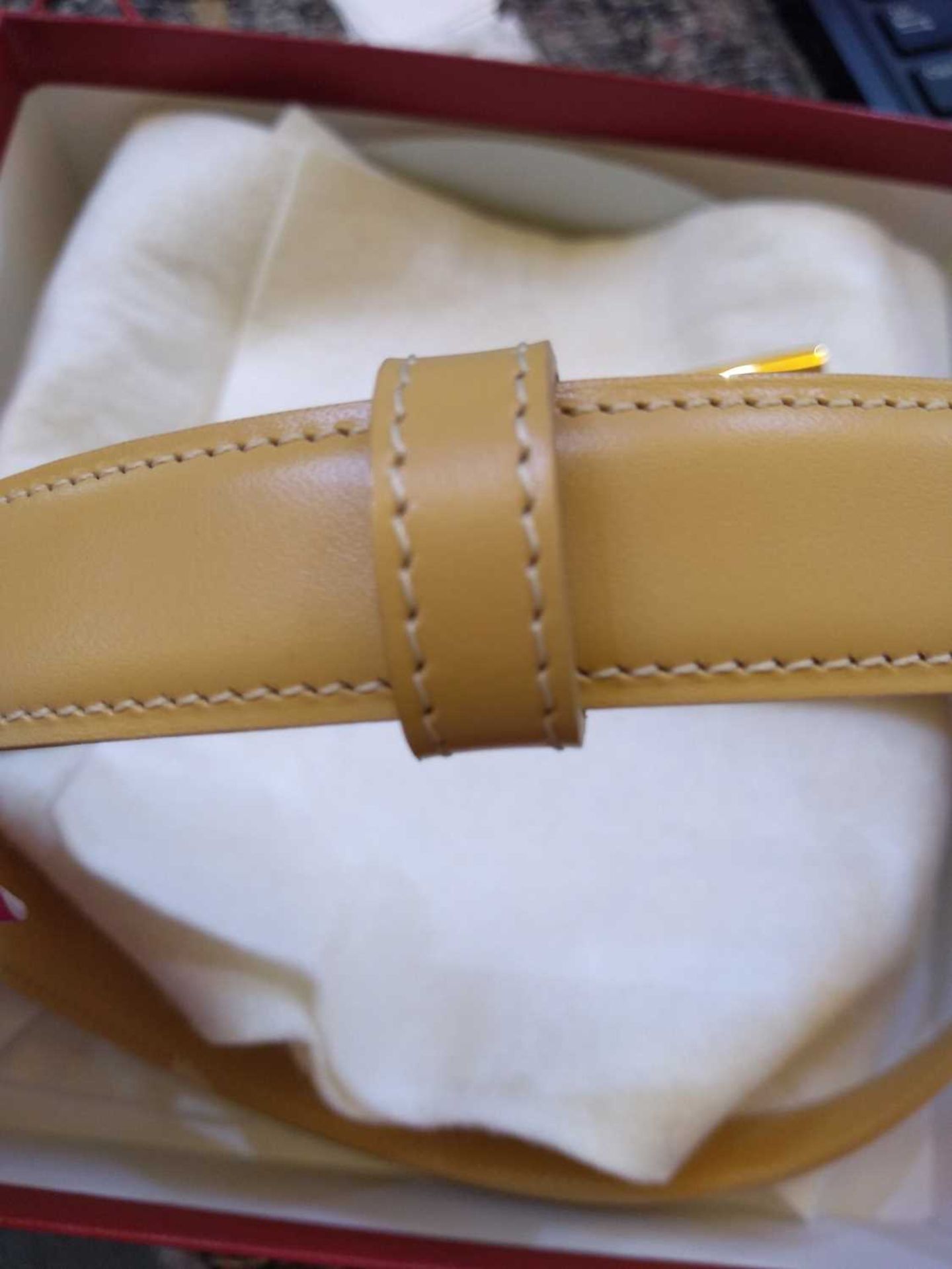 A Cartier beige leather 'Love' belt - Image 5 of 6