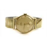 A gentlemen's 14ct gold Tissot Antimagnetique mechanical bracelet watch,