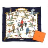 An Hermès scarf, Les Oiseaux du Roy