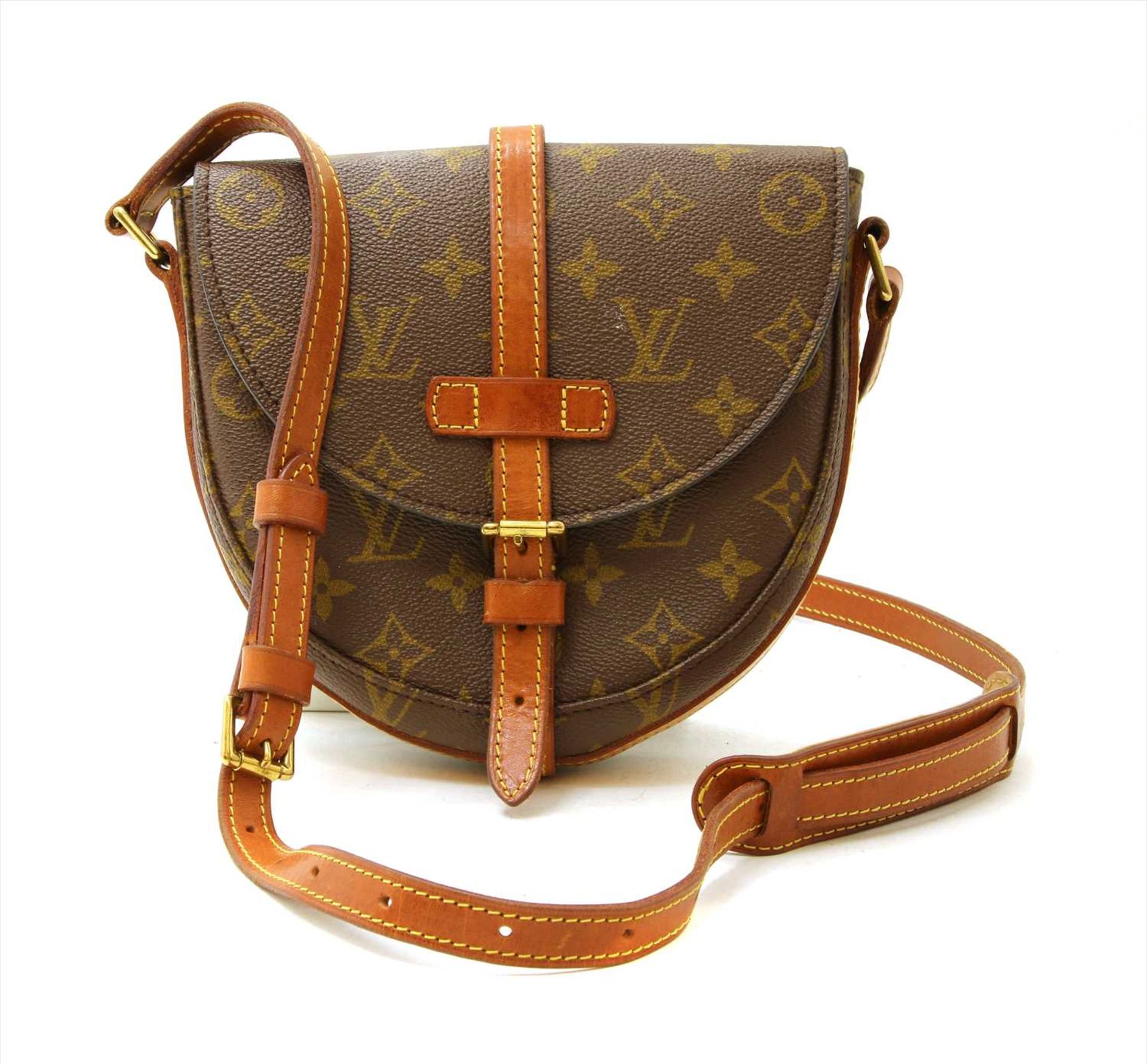 A Louis Vuitton cross body satchel bag