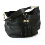 A Mulberry 'Greta' black hobo bag