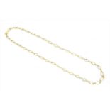 A gold moonstone rivière necklace,