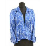 A Favourbrook blue silk jacket