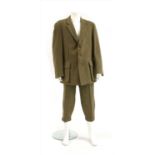 A William Evans gentleman's green single breasted tweed two piece trouser & jacket suit,