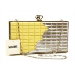 A Moschino 'white chocolate' clutch bag,