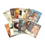 A collection of Vogue magazines