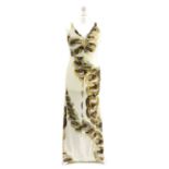 A Roberto Cavalli full length bodycon dress