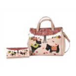 A Radley pink shopper tote and matching purse