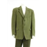 A P&J Haggart Ltd, gentleman's single breasted green tweed jacket