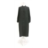 A Jean Muir black coat dress,