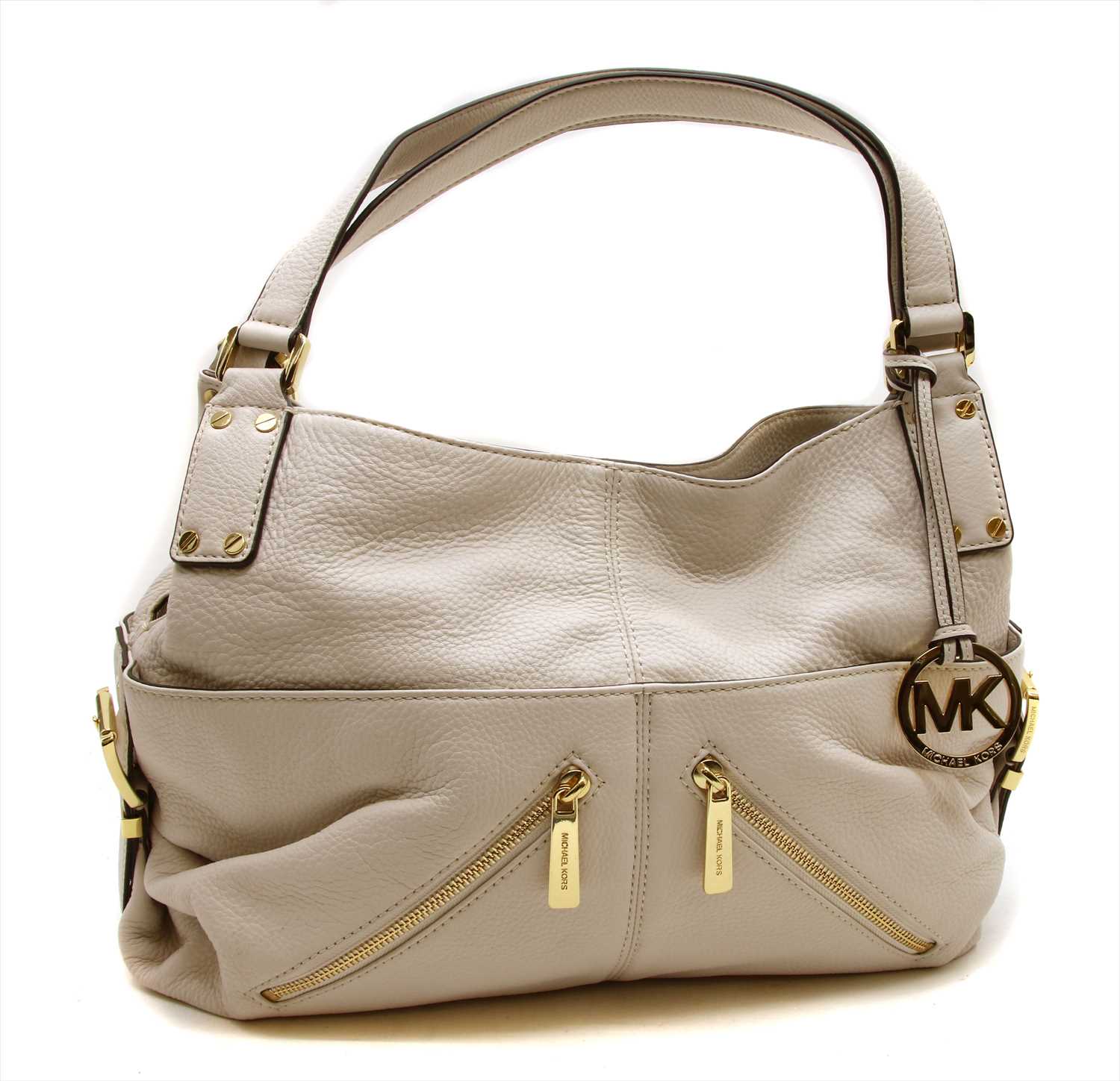 Michael Kors cream leather shoulder bag