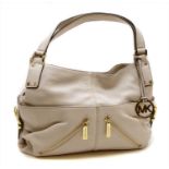 Michael Kors cream leather shoulder bag