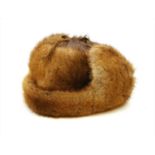 A Lock & Co Muskrat fur 'Deer Stalker' hat